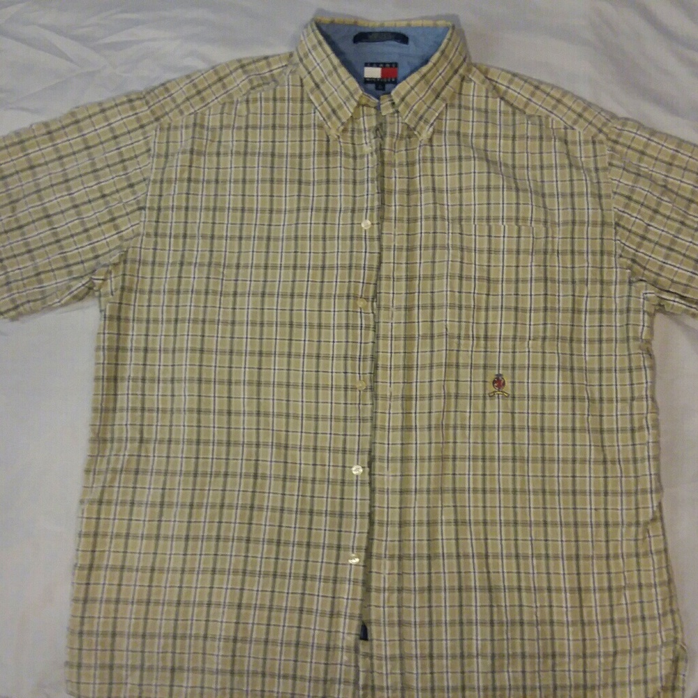 Men's Large Tommy Hilfiger Button Down Polo Shirt